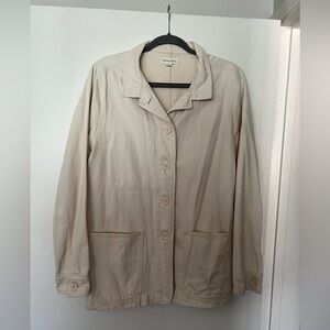 Tradlands Cream Button-Front Chore Jacket